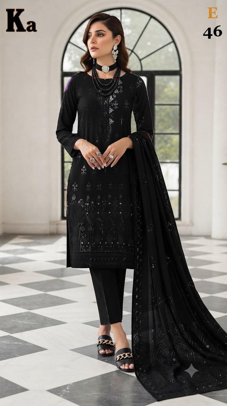 Embroidered & handmade luxury lawn 3pc