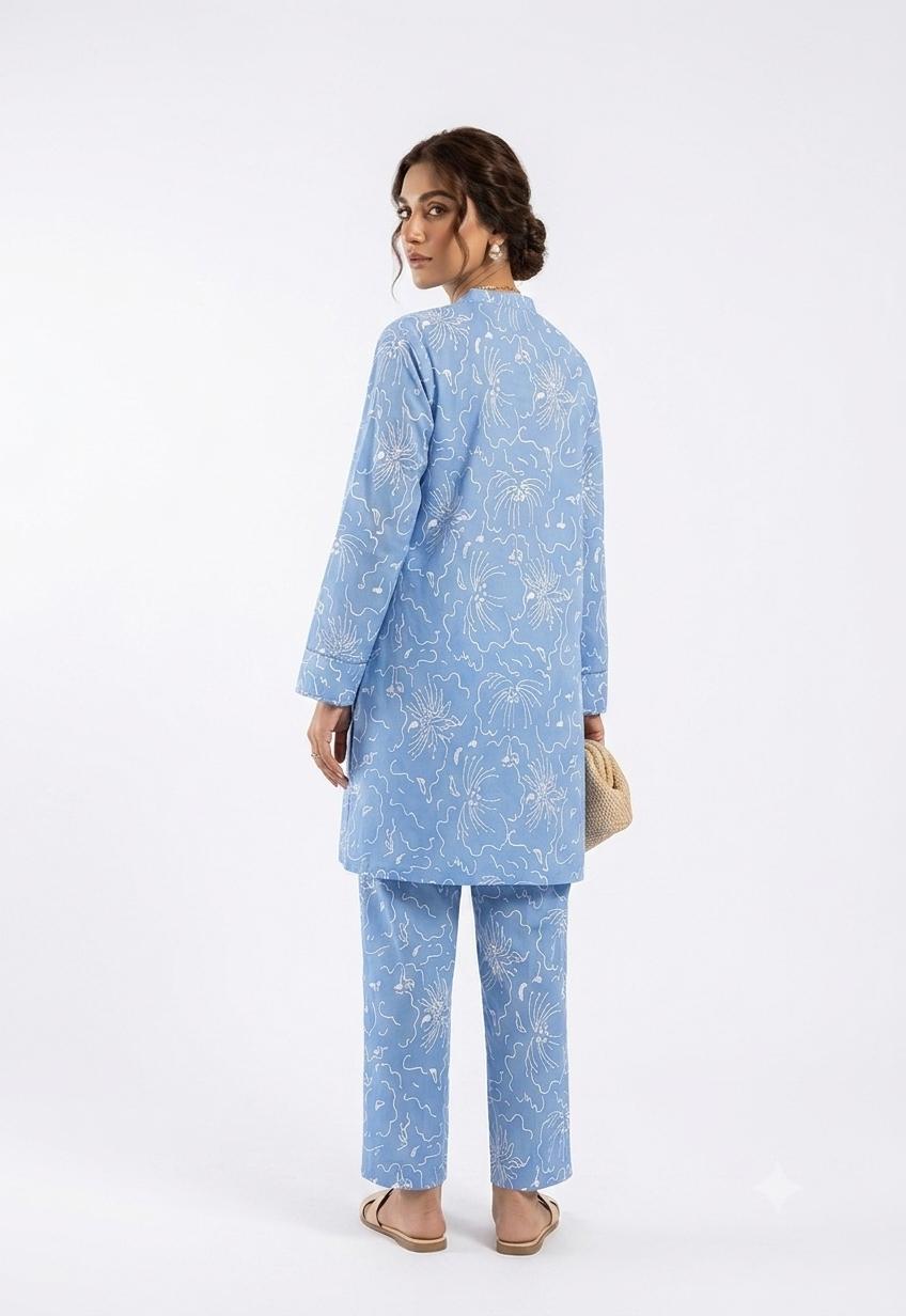 Luxury Unstitched Printed 2-pc
