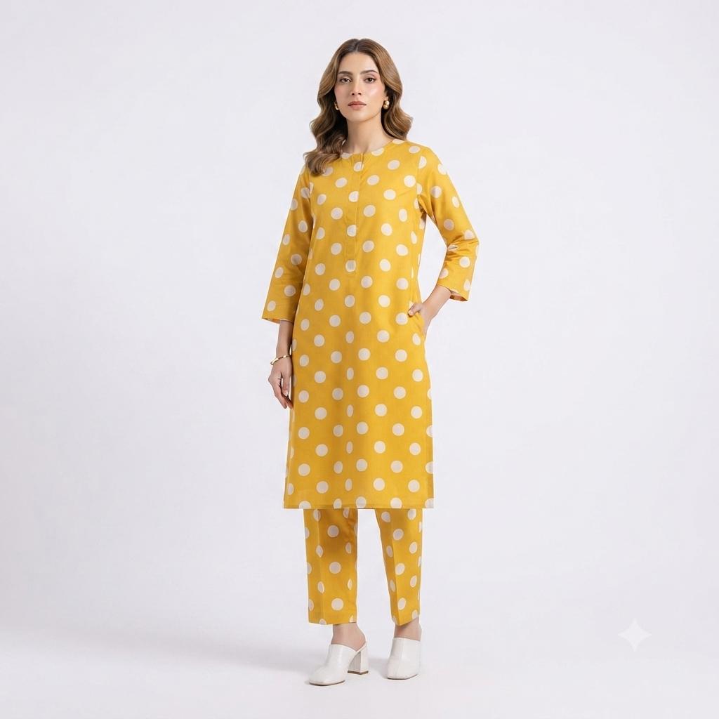 Luxury Unstitched Printed 2-pc