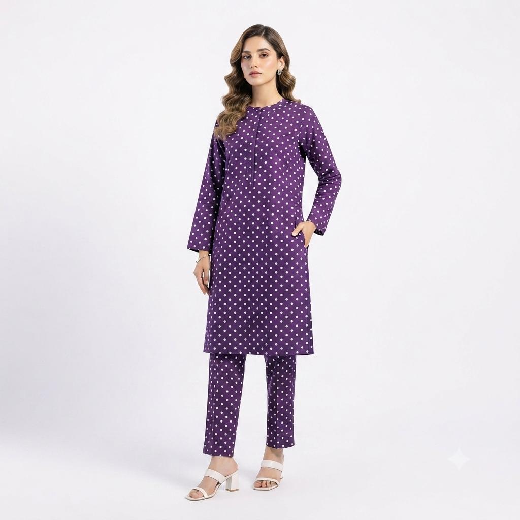 Luxury Unstitched Printed 2-pc