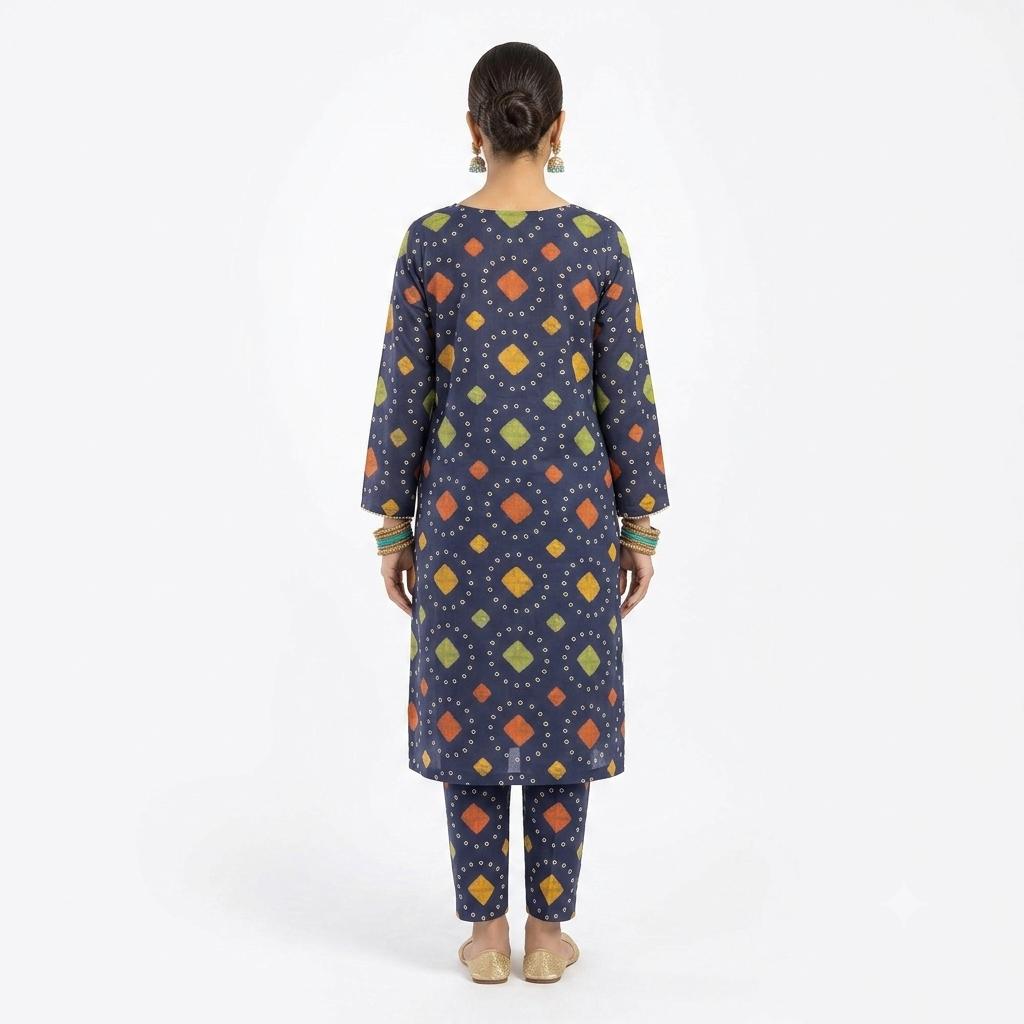 Luxury Unstitched Printed 2-pc