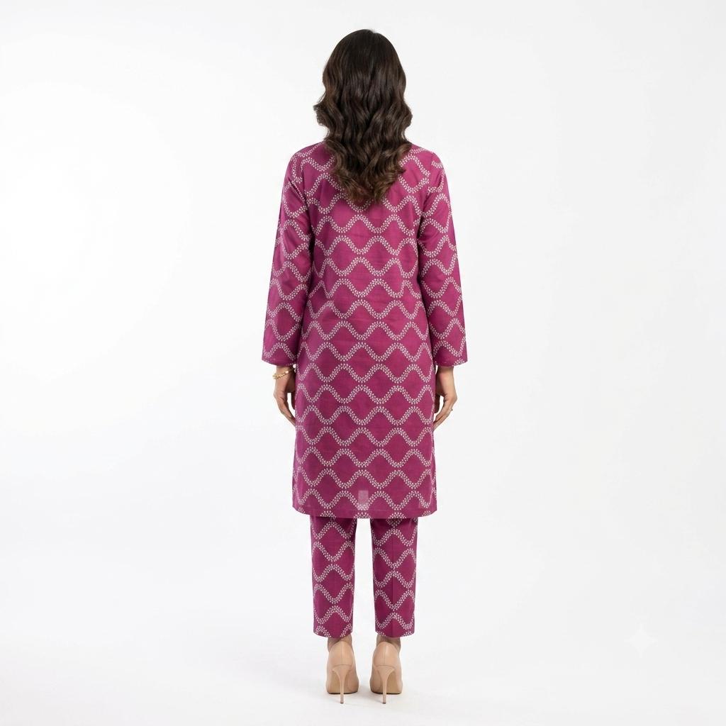 Luxury Unstitched Printed 2-pc