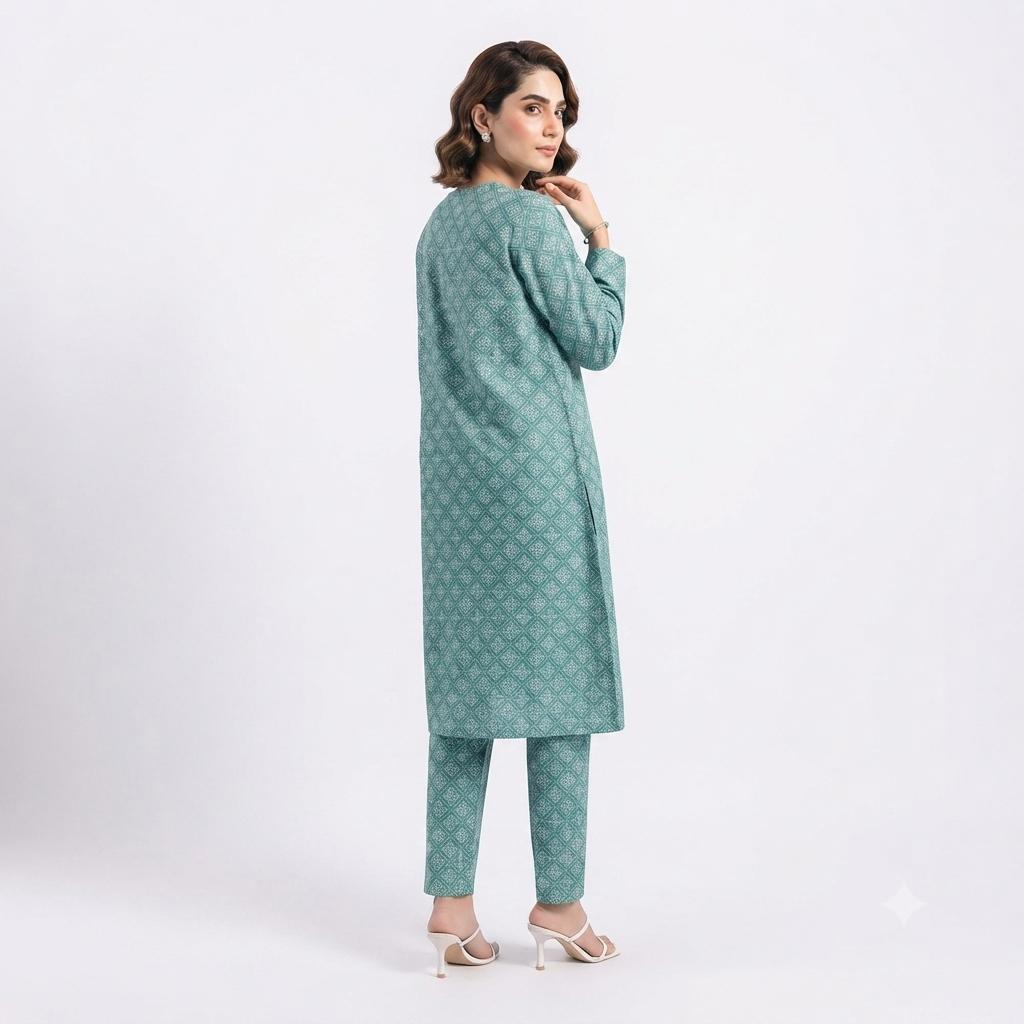 Luxury Unstitched Printed 2-pc