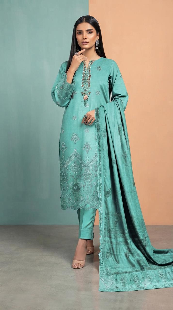 Embroidered & handmade luxury Lawn 3pc